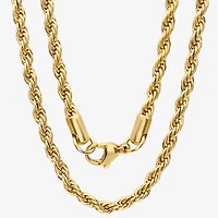 Steeltime Lady Of Guadalupe Mens 18K Gold Over Stainless Steel Oval Hypoallergenic 18 Inch Pendant Necklace