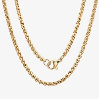 Steeltime Mens 18K Gold over Stainless Steel Cruifix Cross Pendant Necklace