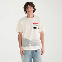 AEROPOSTALE Formula 1® Mens Crew Neck Short Sleeve Classic Fit Graphic T-Shirt