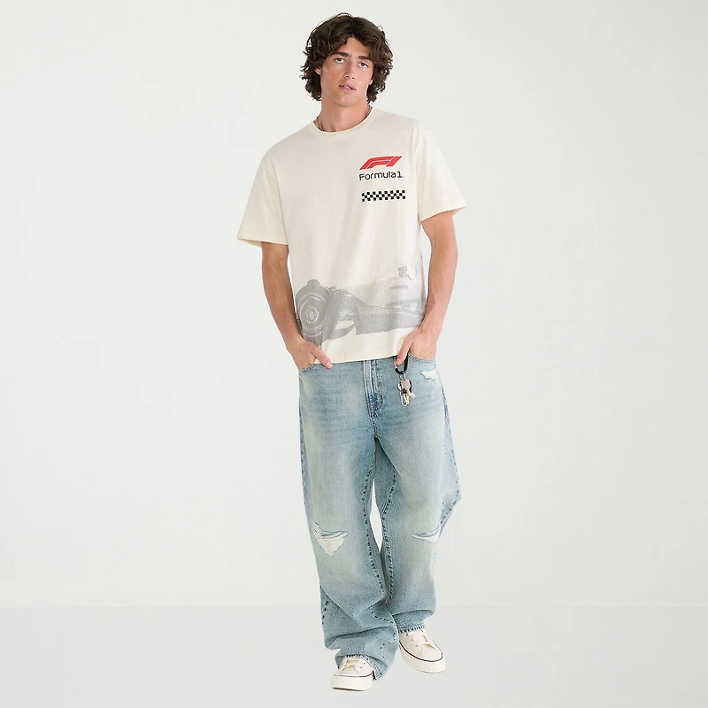 AEROPOSTALE Formula 1® Mens Crew Neck Short Sleeve Classic Fit Graphic T-Shirt