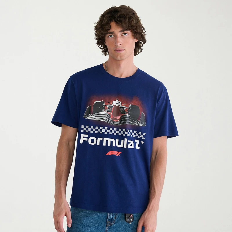 AEROPOSTALE Formula 1® Mens Crew Neck Short Sleeve Classic Fit Graphic T-Shirt
