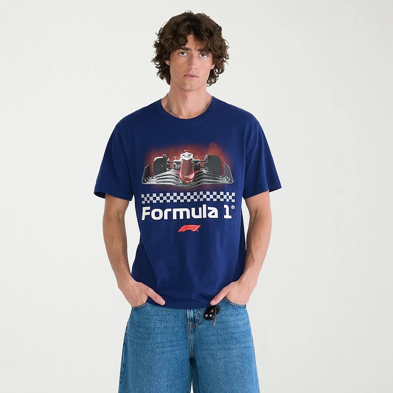 AEROPOSTALE Formula 1® Mens Crew Neck Short Sleeve Classic Fit Graphic T-Shirt