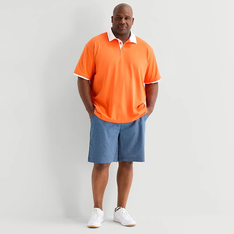 Shaquille O'Neal XLG™ Big Mens Short Sleeve Polo Shirt