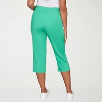Alfred Dunner Resort Living Womens Straight Capri Pant