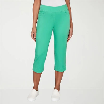 Alfred Dunner Resort Living Womens Straight Capri Pant