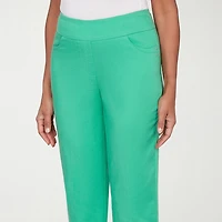 Alfred Dunner Resort Living Womens Straight Capri Pant