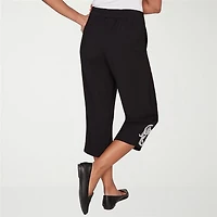 Alfred Dunner Crowd Pleaser Womens Straight Capri Pant