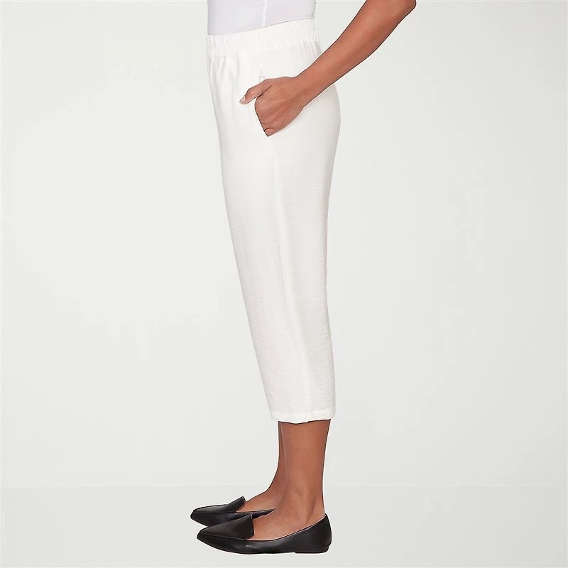 Alfred Dunner Crowd Pleaser Womens Straight Capri Pant