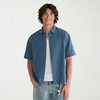 AEROPOSTALE Mens Short Sleeve Regular Fit Button-Down Shirt
