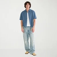 AEROPOSTALE Mens Short Sleeve Regular Fit Button-Down Shirt