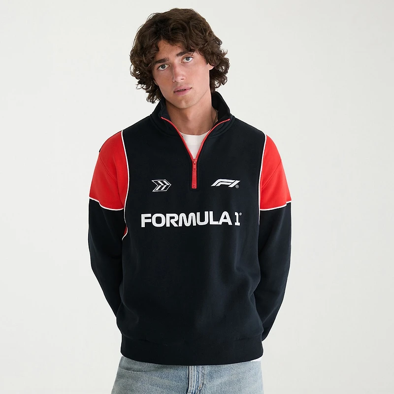 AEROPOSTALE Formula 1® Mens Mock Neck Long Sleeve Quarter-Zip Pullover