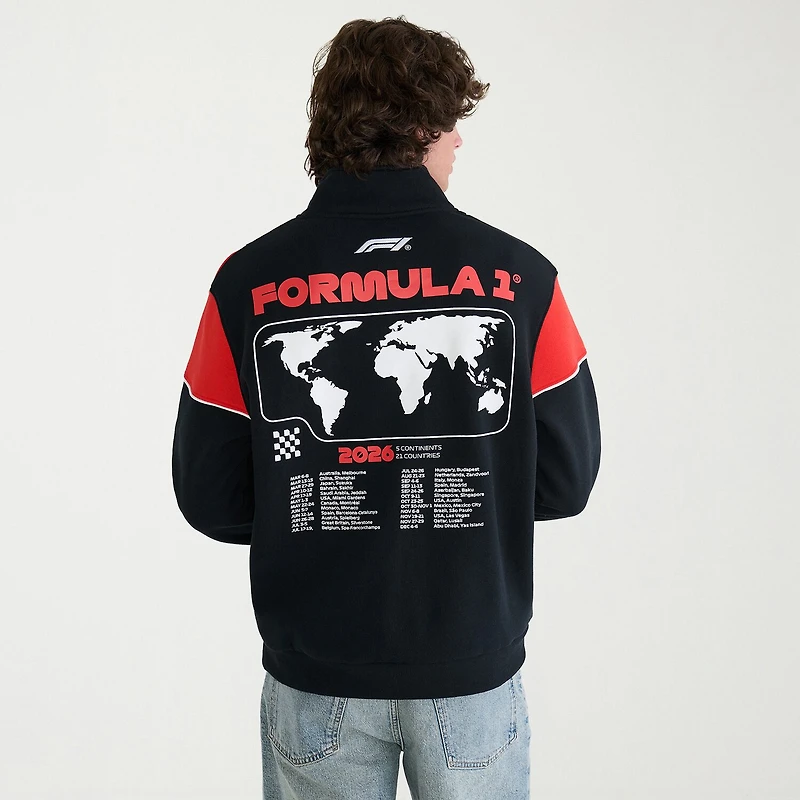 AEROPOSTALE Formula 1® Mens Mock Neck Long Sleeve Quarter-Zip Pullover