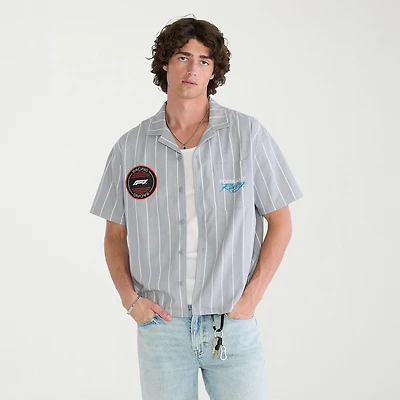 AEROPOSTALE Formula 1® Mens Short Sleeve Regular Fit Button-Down Shirt