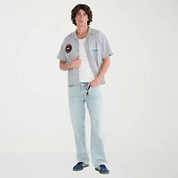 AEROPOSTALE Formula 1® Mens Short Sleeve Regular Fit Button-Down Shirt
