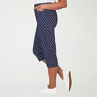 Alfred Dunner Port Side Womens Straight Capri Pant