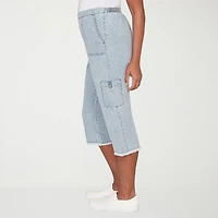 Alfred Dunner Out Of The Blue Womens Straight Capri Pant