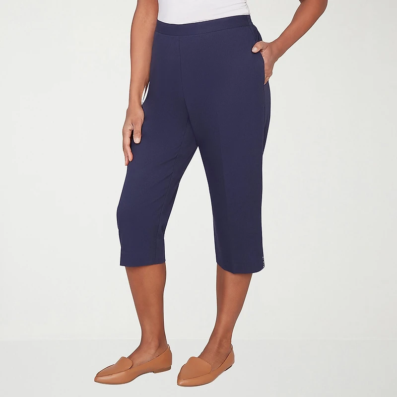Alfred Dunner Lady Liberty Womens Straight Capri Pant