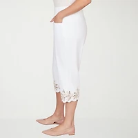 Alfred Dunner Natural Wonder Womens Plus Straight Capri Pant