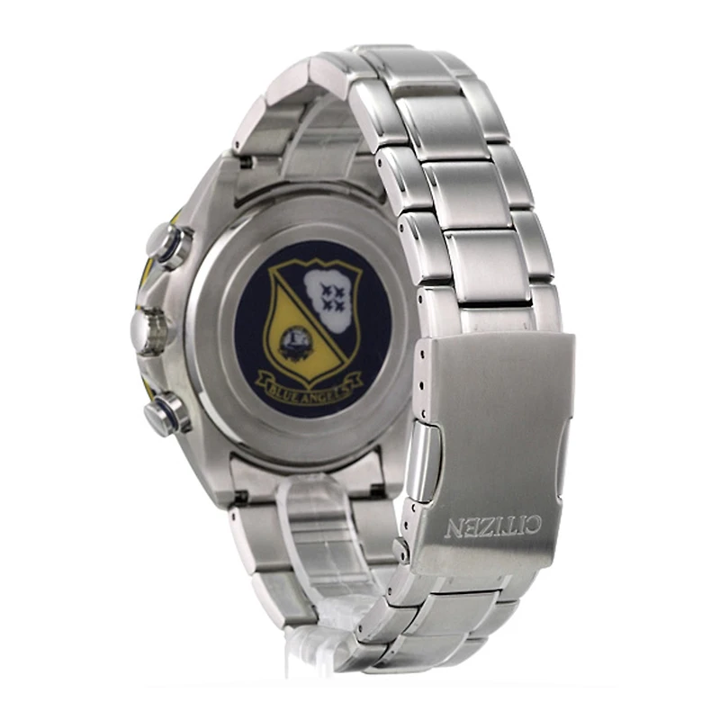 Citizen World Chronograph A-T Mens Chronograph Multi-Function Atomic Time Silver Tone Stainless Steel Bracelet Watch At8020-54l