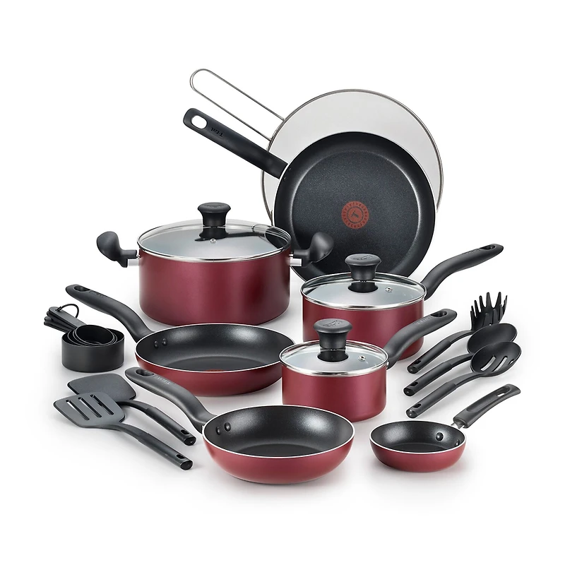 T-Fal 20-Pc. Aluminum Non-Stick Cookware Set