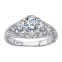 DiamonArt® Womens 1 3/4 CT. T.W. White Cubic Zirconia Sterling Silver Engagement Ring