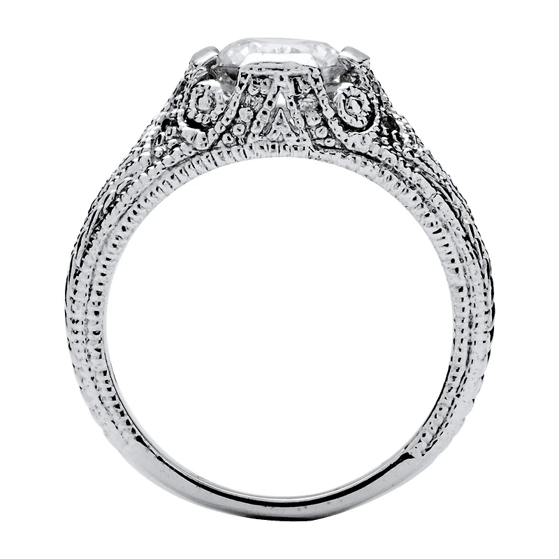 DiamonArt® Womens 1 3/4 CT. T.W. White Cubic Zirconia Sterling Silver Engagement Ring