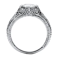 DiamonArt® Womens 1 3/4 CT. T.W. White Cubic Zirconia Sterling Silver Engagement Ring