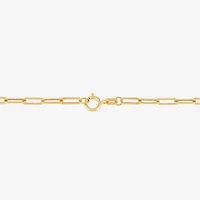 Gold Addiction Womens 14K Gold Cross Charm Bracelet