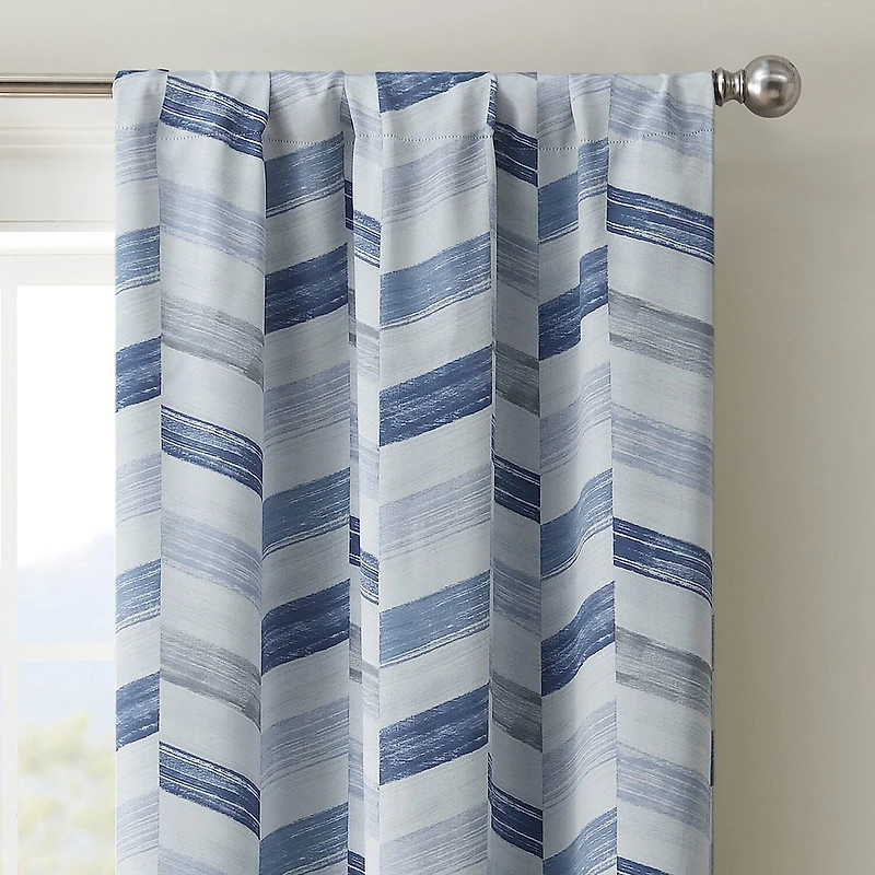 Eclipse Kerry Crispen Geometric Rod Pocket Energy Saving Blackout Set of 2 Curtain Panel