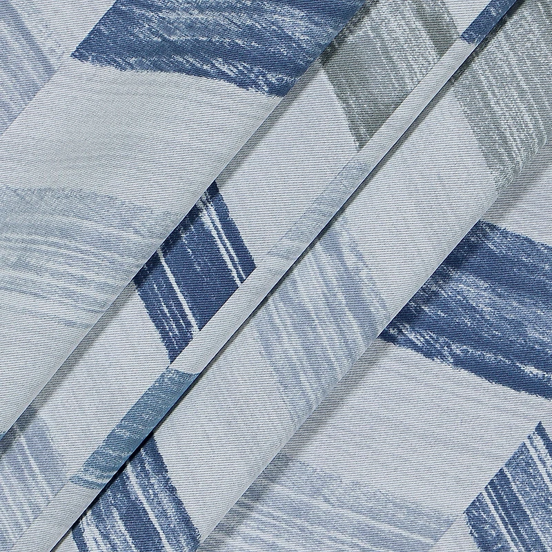 Eclipse Kerry Crispen Geometric Rod Pocket Energy Saving Blackout Set of 2 Curtain Panel