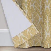 Eclipse Kerry Arbor Geometric Rod Pocket Energy Saving Blackout Set of 2 Curtain Panel