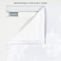Exclusive Home Curtains Marseilles Damask Cordless Blackout Roman Shade