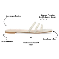 Journee Collection Womens Camarie Flat Sandals