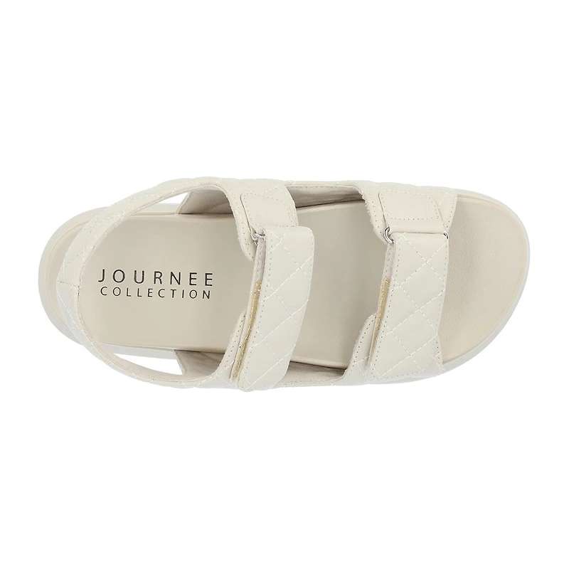 Journee Collection Debby Womens Adjustable Strap Footbed Sandals