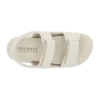 Journee Collection Debby Womens Adjustable Strap Footbed Sandals