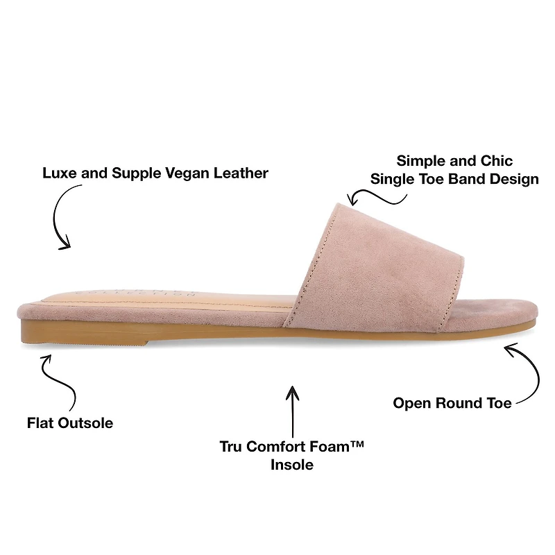 Journee Collection Womens Kolinna Flat Sandals