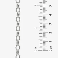 Made in Italy Sterling Silver Oval Link Chain Bracelet
