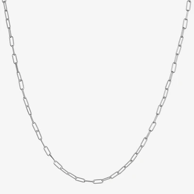 Made in Italy Womens Sterling Silver 20 Inch Link Necklace