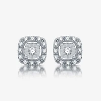 Womens 1/2 CT. T.W. Lab Grown White Diamond Sterling Silver Cushion 2-pc. Jewelry Set