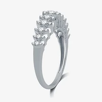 Womens 1/2 CT. T.W. Lab Grown White Diamond Sterling Silver Band