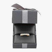 Womens 1/2 CT. T.W. Lab Grown White Diamond 14K Gold Over Silver Sterling Band