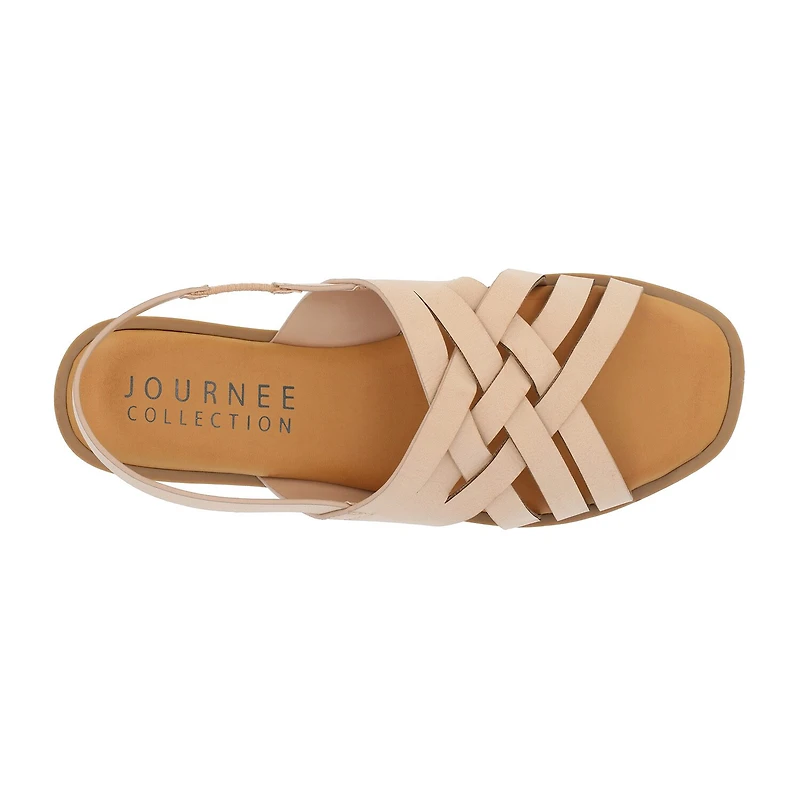 Journee Collection Womens Merrin Slingback Strap Flat Sandals