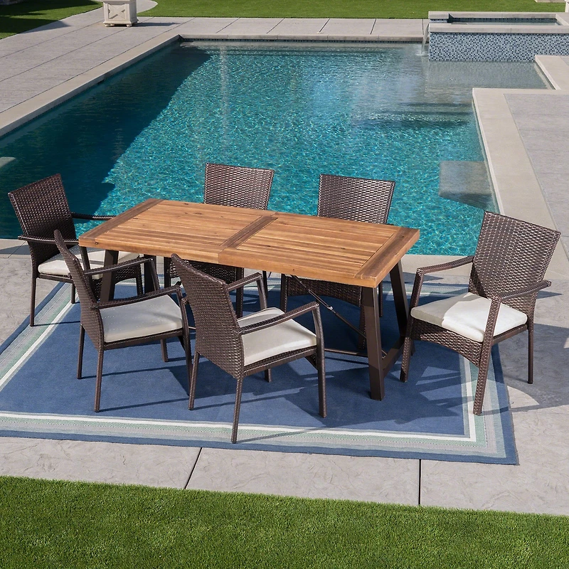7-pc. Weather Resistant Rectangular Dining Set
