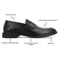 Vance Co Keith Mens Round Loafers