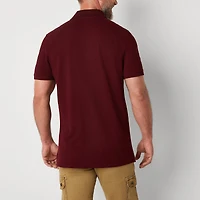 St. John's Bay Premium Stretch Mens Classic Fit Short Sleeve Polo Shirt