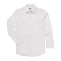 Ely Cattleman Mini Geo Print Mens Long Sleeve Western Shirt