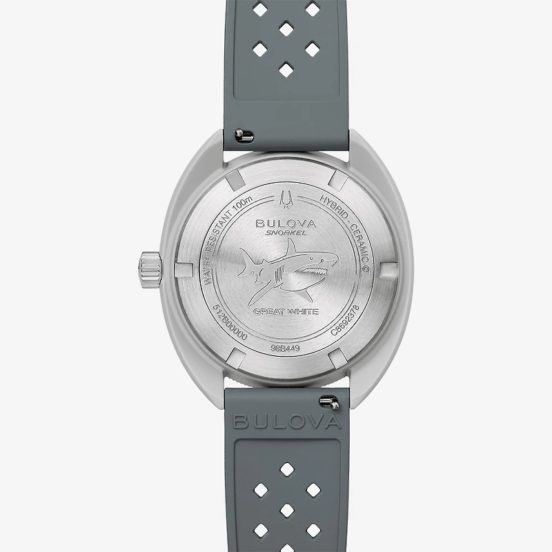 Bulova Unisex Adult Gray Strap Watch 98b449