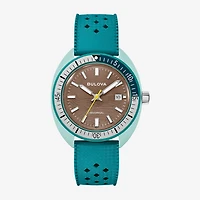 Bulova Snorkel Mens Green Strap Watch 98b446