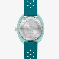 Bulova Snorkel Mens Green Strap Watch 98b446