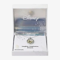 Disney Classics Womens Crystal 10K Gold Over Brass Pure Silver Over Brass 16 Inch Pendant Necklace